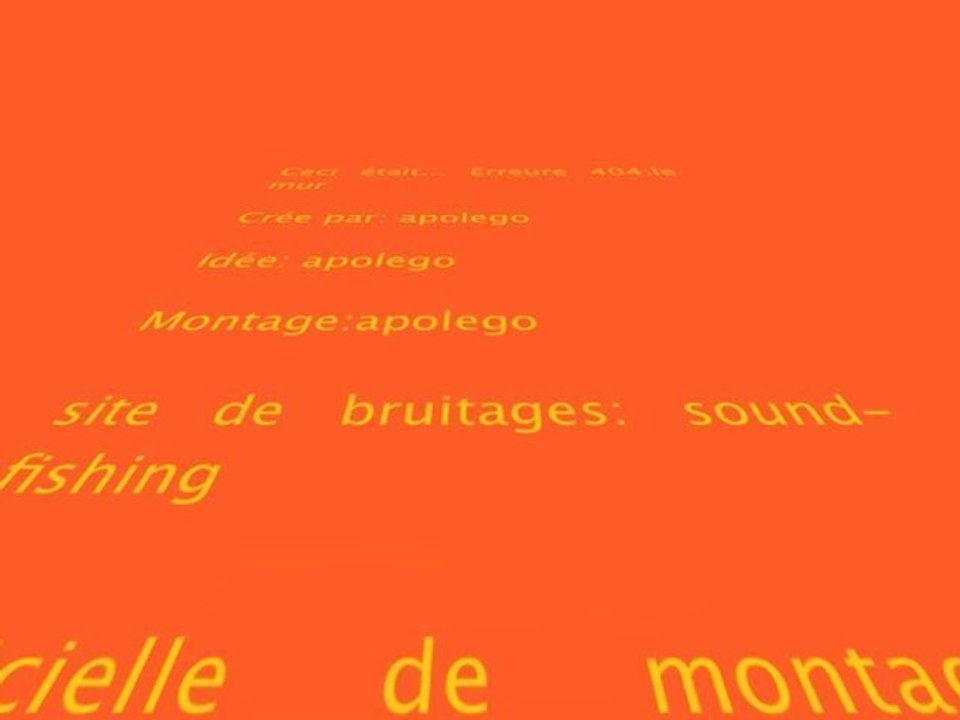 Erreure 404 le mur