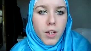 Young British woman converted to islam