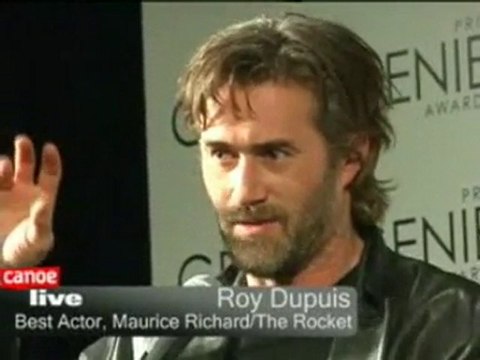 Roy Dupuis speaks after won Genie Awards 2007