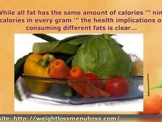 Weight Loss Fats, What Are They