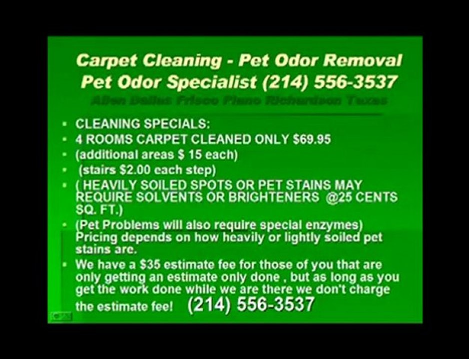 Dallas carpet cleaning water extraction pet odor removal wat