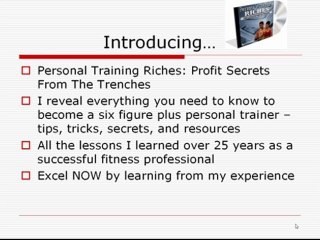 Personal Training Business Income Building Secret