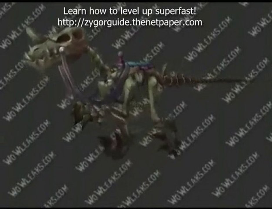 WOW Cataclysm Skeletal raptor mount_01