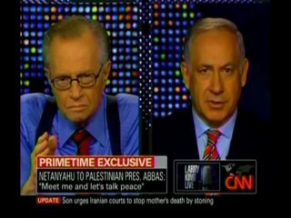 Benyamin Netanyahu on Larry King July 7-2010 (Part 2)
