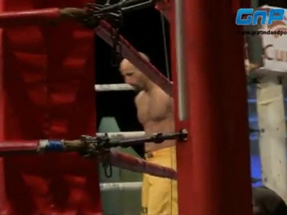 Ulas aslan backstage, kampfende, interview mit gnp-tv