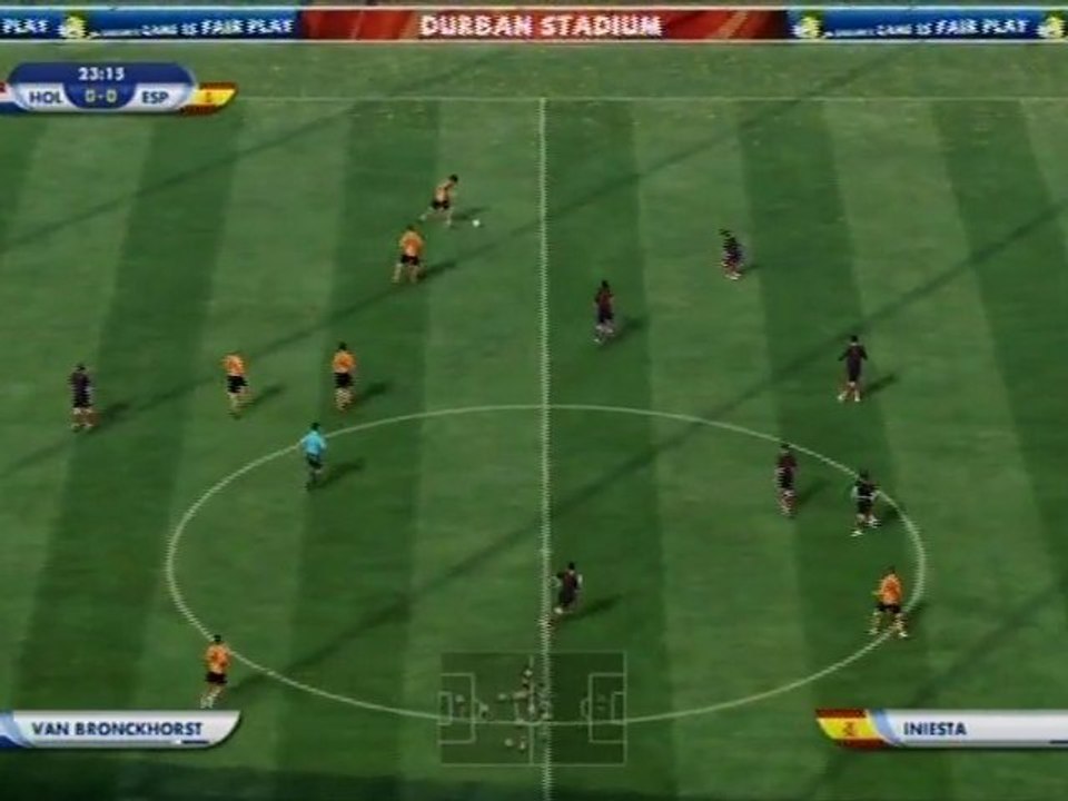 Pays Bas - Espagne Coupe du monde FIFA 2010 Partie 1