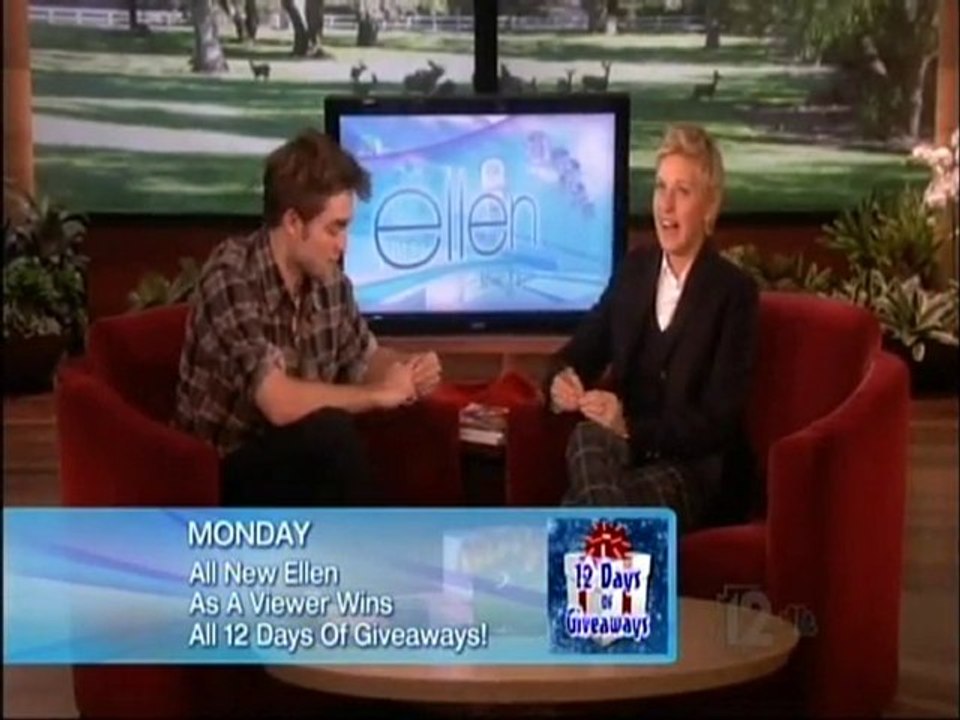 Robert Pattinson Ellen 11 19 09