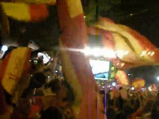 Juste après le but...la libération au coup de sifflet final