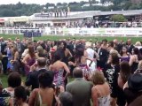 go-style Flash Mob dancers @ Chester Races