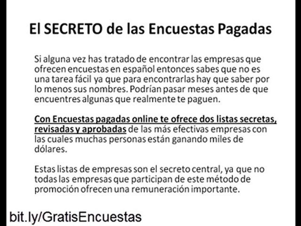 Encuestas Remuneradas - Ganar Dinero en Internet