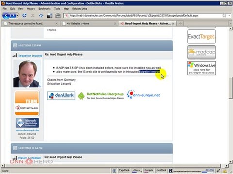 DotNetNuke Tutorial, Human friendly URL issue - second shot
