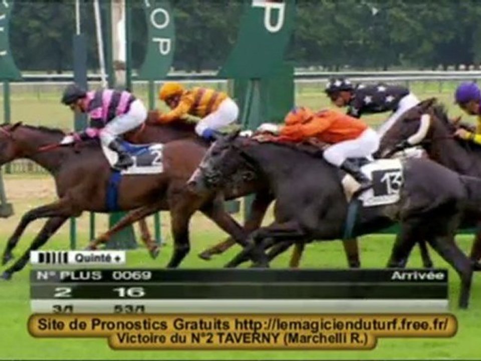 Vidéo Quinté PRIX DE PRECY a Chantilly 12 juillet 2010