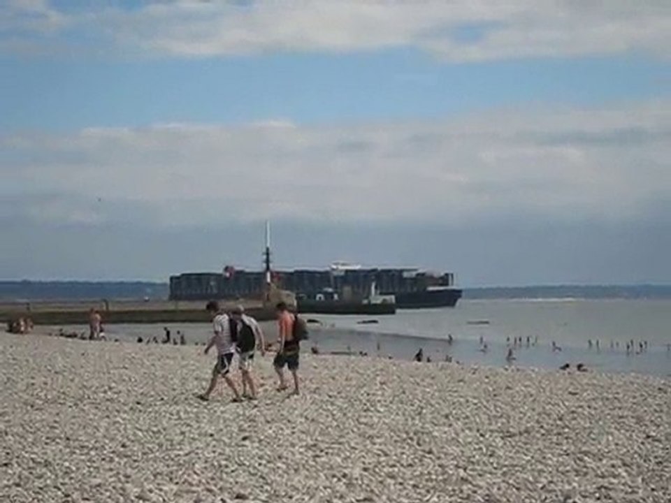 CMA CGM Porte-Conteneur Christophe Colomb Départ Port
