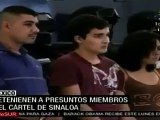 Detienen a presuntos miembros del cártel de Sinaloa