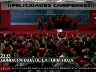 Rodríguez Zapatero recibió a la selección española