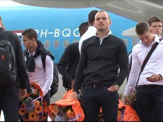 Les Oranje ont atterri à l'aéroport d'Amsterdam-Schiphol