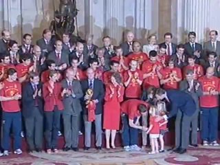 Spanish king thanks 'champions' for World Cup win