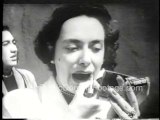 Woman Applies Lipstick Archival Stock Footage