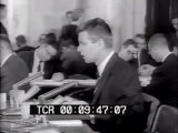 Cosa Nostra Mafia Hearings RFK and Joseph Valachi Newsreel