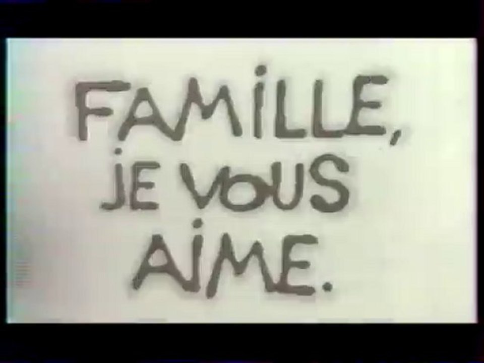 Génerique De L'emission famille Je Vous Aime avril 1996 TF1