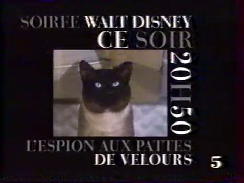 Bande Annonce L'ESPION AUX PATTE DE VELOURS 1992 LA CINQ