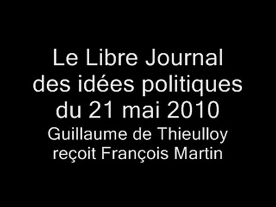 François Martin : Mondialisation sans peur (5)