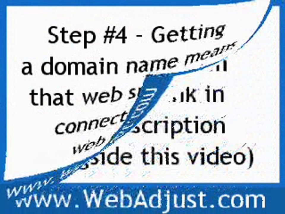 Getting A Domain Name - How To Make My Own Web Site Part 4