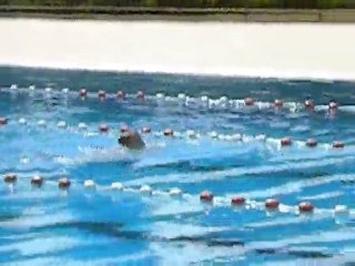 Louis passe son brevet  de natation