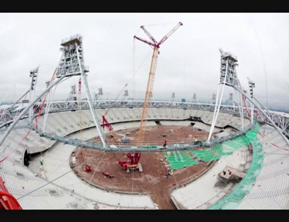 Site olympique 2012 en construction " joli projecteur ".
