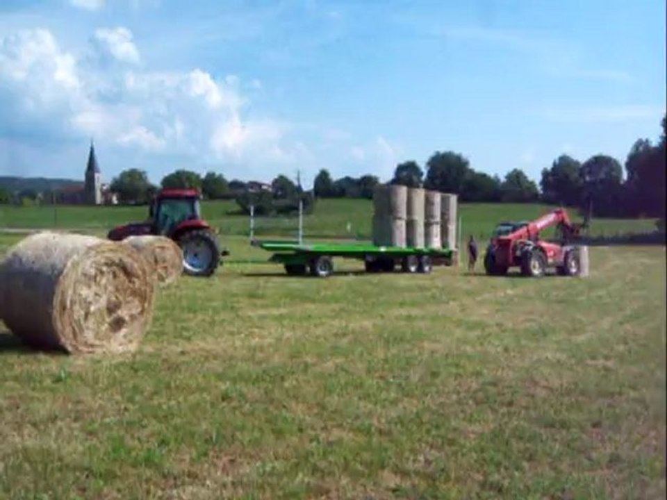 chargement de foin