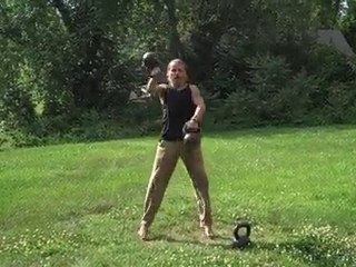 Alternating Double Kettlebell Snatch