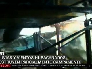 Damnificados en Haití huyen de campamentos ante las fuertes
