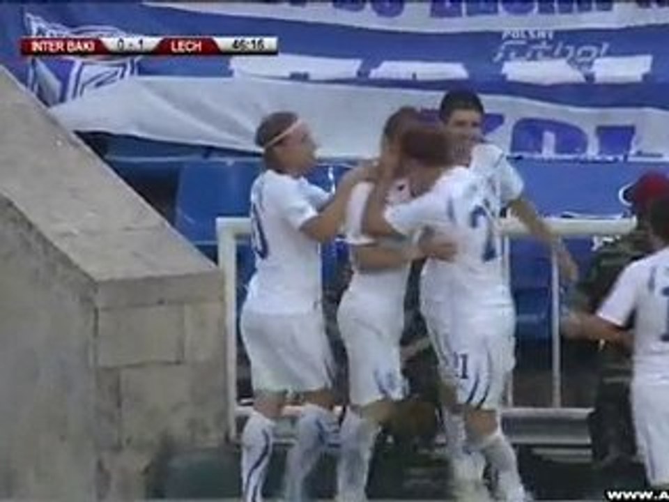 Inter Baku - Lech Poznań: 0-1 Wichniarek