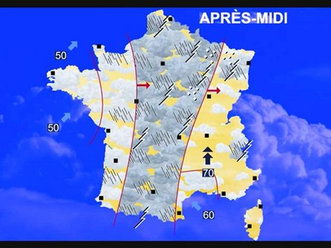 Météo 14 juillet 2010: Défilé de nuages et d'orages