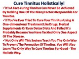 Tinnitus Miracle Review - Natural Cure and Help for Tinnitus