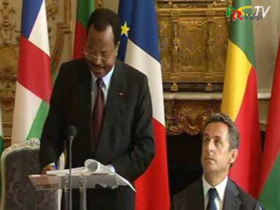 Sarkozy et Paul Biya Cinquantenaires Indépendances Africaine