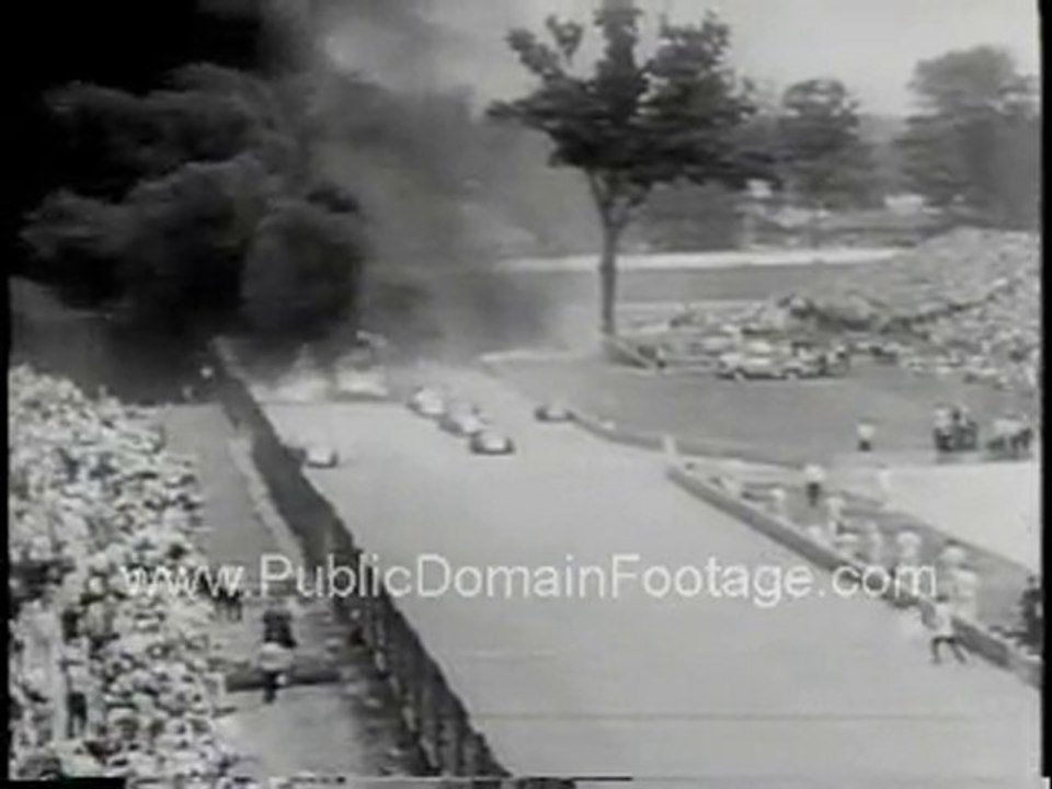 Indianapolis 500 Indy Car Race Crashes Public Domain Footage