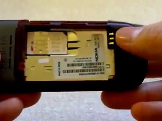 Insert Simcard in Nokia 1661 Prepaid Phone