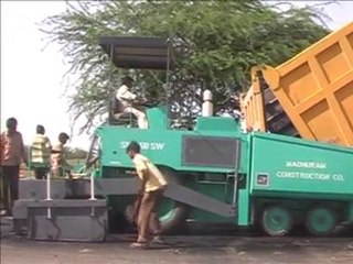 Watch video for Semi hydro paver | Road making machinery