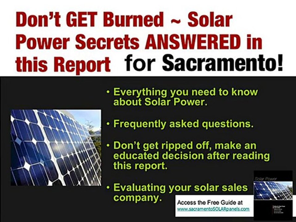 Solar Sacramento Companies, Sacramento Solar Installers, So