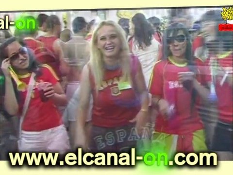 Celebración España Campeona del Mundial 2010