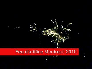 feu d'artifice de Montreuil sur Loir en 2010.