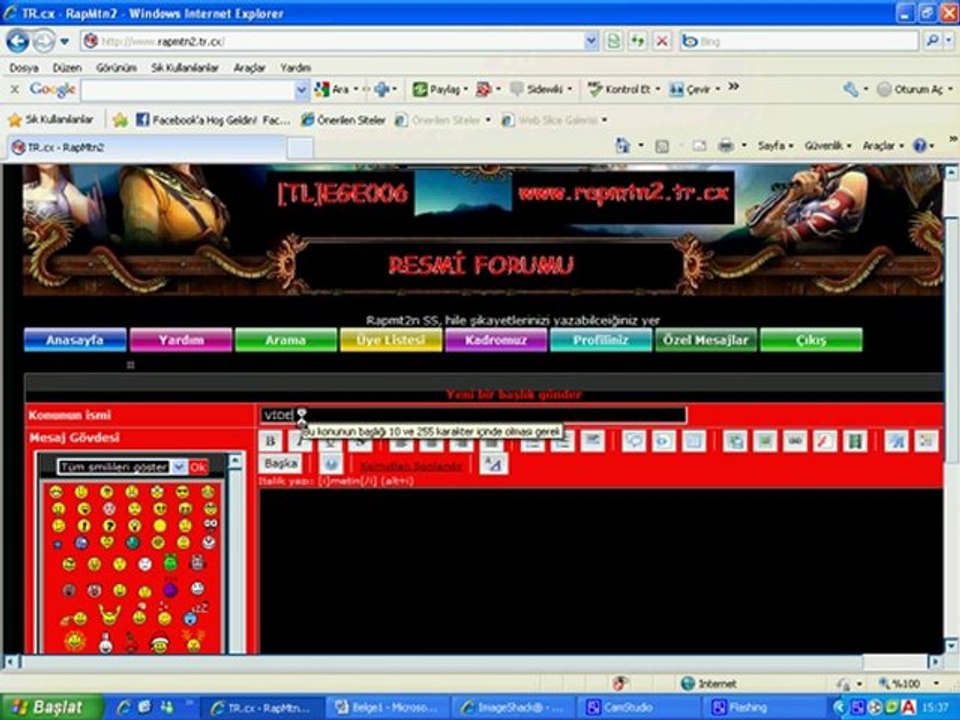 FORUMA RESİM URL ETME VE UPLOAD ETME VİDEOSU .... BAKIN