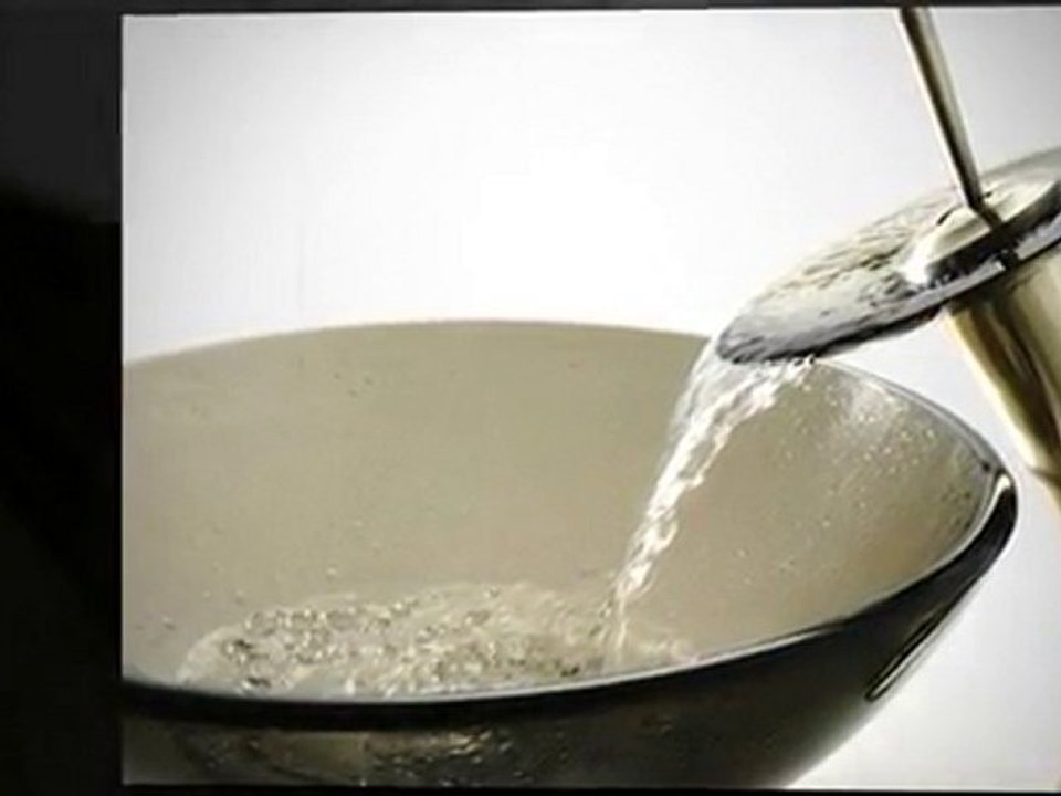 Kraus Brown Clear Glass Sink & Waterfall Faucet