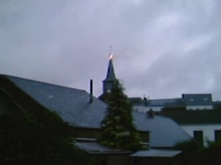 clocher en feu a vitrival