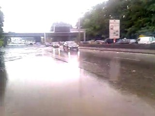 Autoroute A1 Paris-Province innondée, orages du 14/07/2010