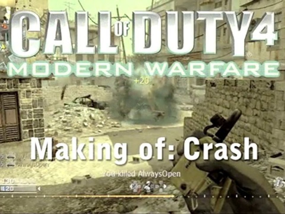 COD4 - Exclusive Making Of Crash HD - Modding Map COD4