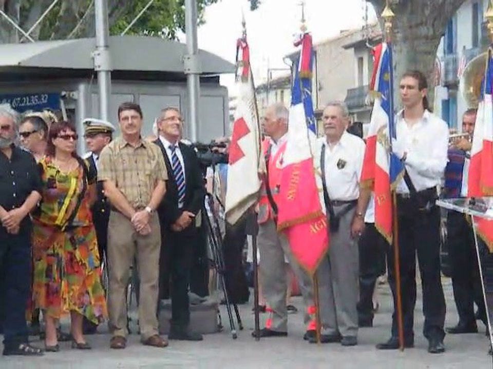 AGDE - 2010 - Cérémonie du 14 juillet 2010