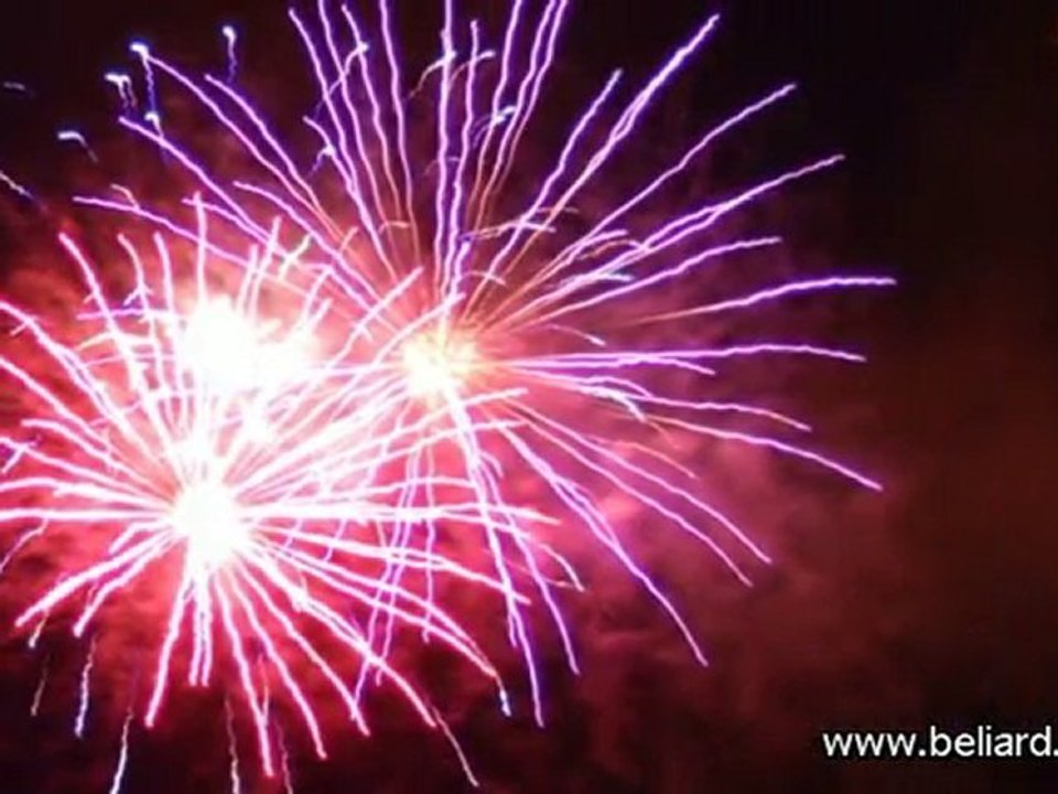 Fête nationale 2010, les feux d'artifices de Besançon