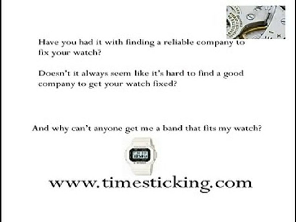 Times Ticking Clock and Watch Repair How to Repair your Wat